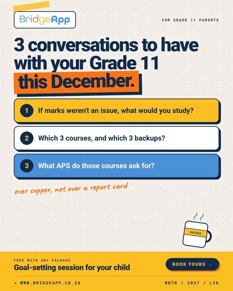 Campaign post: 3 conversations to have with your Grade 11 this December